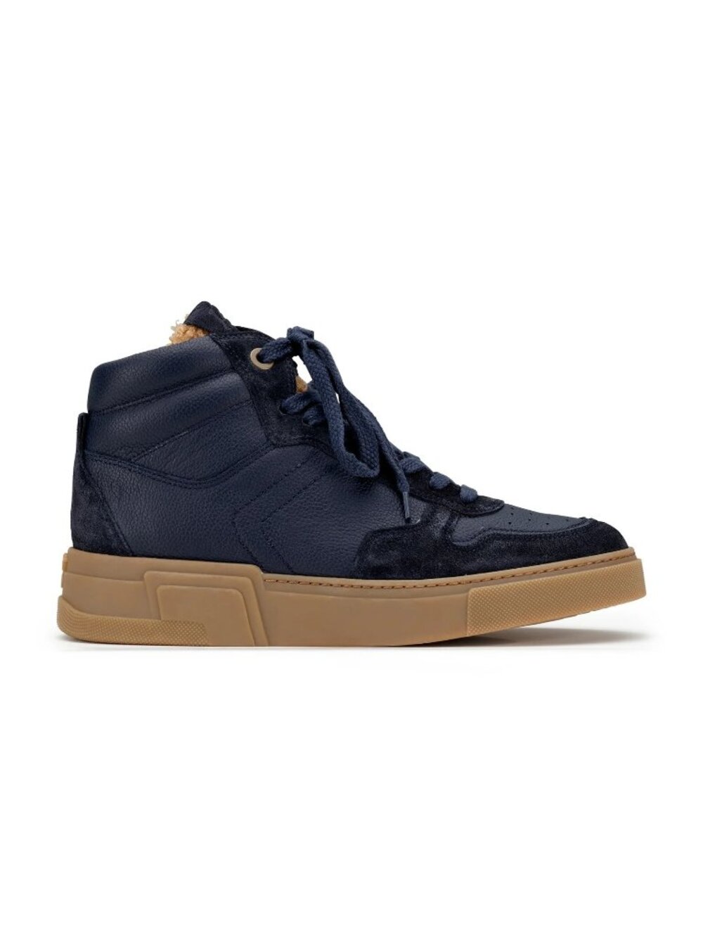 $550 PAUL GREEN Cilo HIGH-TOPS Sneaker SPACE COMBO LEATHER NAVY 10 US (TF5)